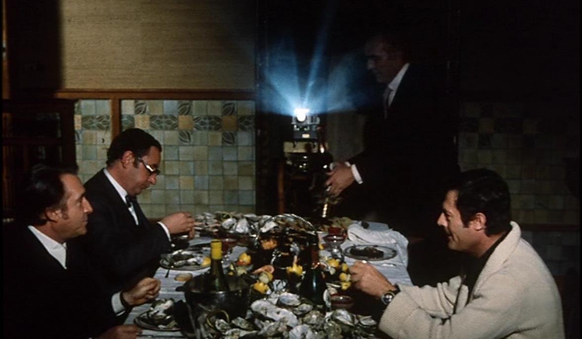 a nagy zabálás - ugo tognazzi, philip noiret, michel piccoli, marcello mastroianni